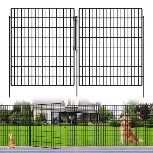15 Panels Garden Fencing Animal Barrier with Lock (33in(H))