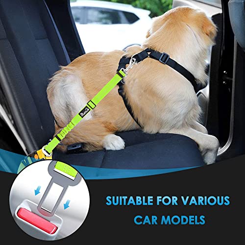 Dog Seat Belt for Car (L.Lime Green)