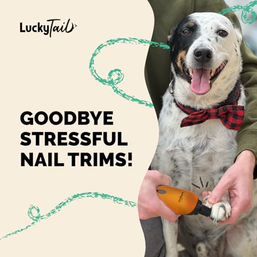 Pet Nail Grinder for Dogs and Cats (Orange)
