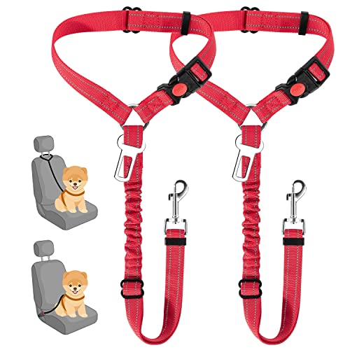 Dog Seat Belt for Car (C.Red)
