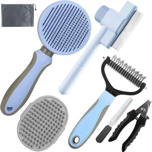 Dog Brush for Shedding (A-Blue)