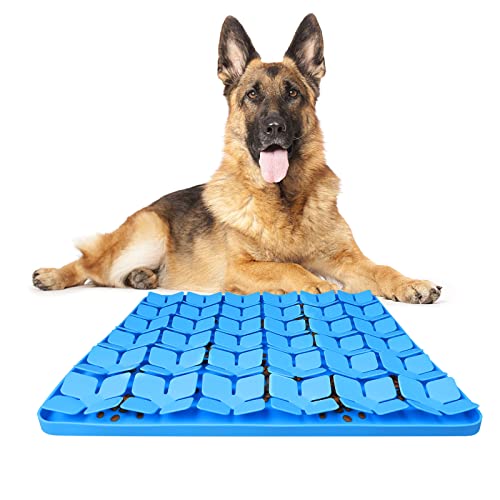 Snuffle Mat for Dogs (L-16"X16" / Blue-L)