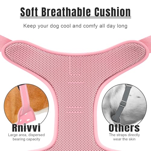 No Pull Dog Harness (Pink Hearts / Small)