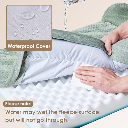 Extra Large Dog Bed Othorpedic (Greyish Green / 44.0"L x 32.0"W x 6.5"Th)