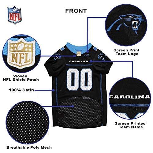 NFL Carolina Panthers Dog Jersey (Carolina Panthers / X-Large)