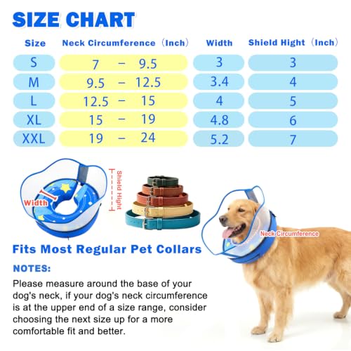 Inflatable Dog Donut Collar (Blue / S (Neck 7"-9.5"))