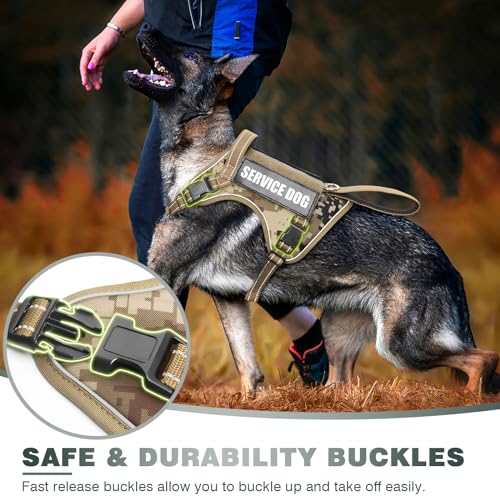 Tactical Dog Harness (Large / Desert Camo)