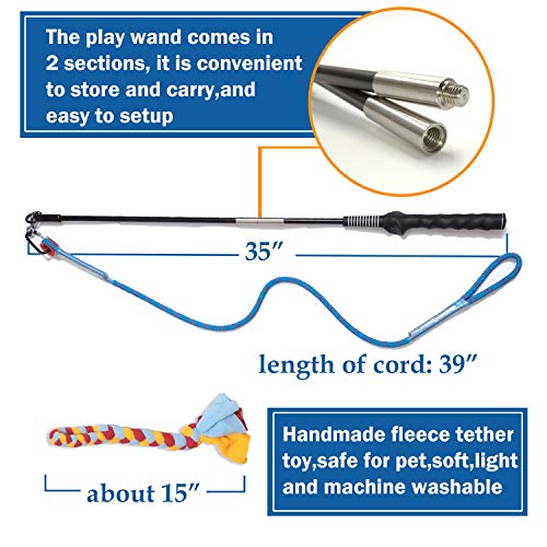 Interactive Flirt Pole Toy for Dogs Chase