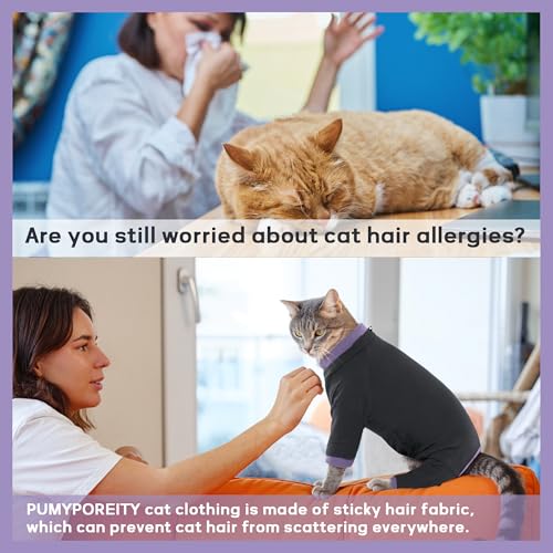 Sticky Hair Cat Clothes (X-Large / Black)