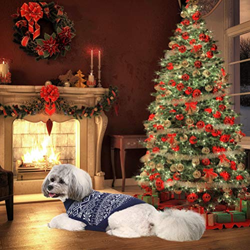 Dog Sweater Argyle (Small / Blue)