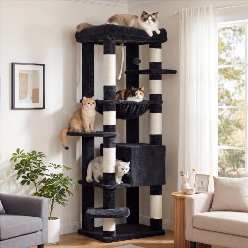 Cat Tree for Large Cats (Smoky Gray / 60 inch)