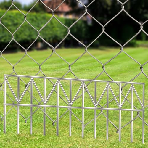 5 Pack 24" L x 15" H Animal Barrier Fence (24" x 15" 5 pack / Silver)