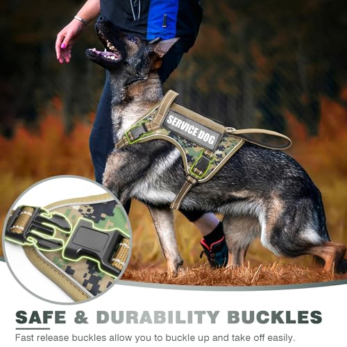 Tactical Dog Harness (Small / Forest Camo)