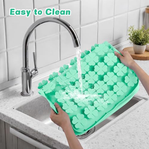 Silicone Snuffle Mat for Dogs 23.6"x 15.7" Large Slow Feeder Mat (Green:23.6"x15.7")