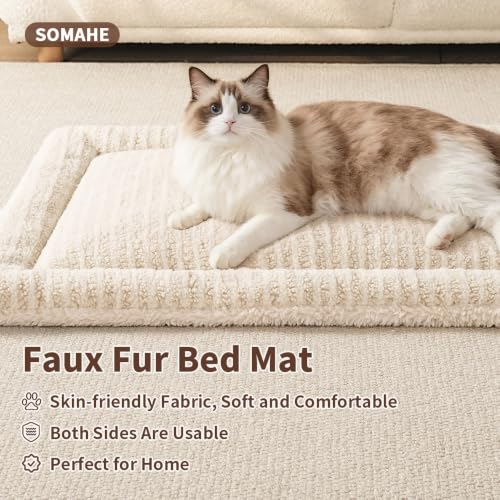 Self Warming Cat Bed Mat (Milk / M(23.6×15.7x 1.5inch))