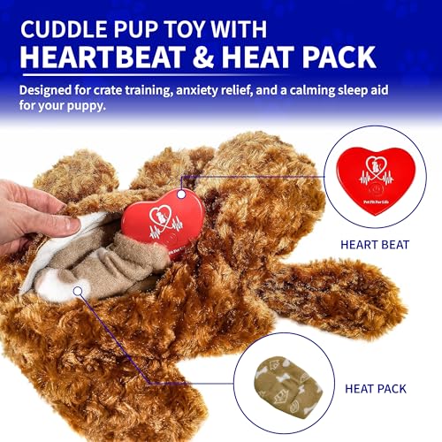 Cuddle Pup Toy with Heartbeat & Heat Pack (Small / Heartbeat/Heating)