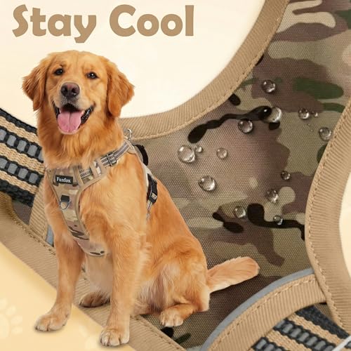 Dog Harness No Pull (Camo Brown / X-Large)