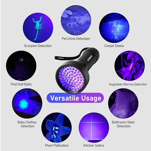 Blacklight Flashlight 68 LED UV Flash Light (68LED)