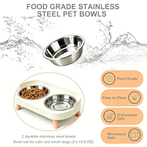 Elevated Dog Bowl (White / Small)