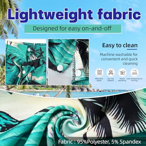 Dog Shirts Hawaii Dog Clothes for Small Medium Large Dogs Owner and Pet Shirts are Sold Separately (S-(2-5lb)-Chest~14" for Pets / Green Only for Pets)