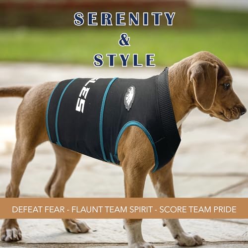 NFL Philadelphia Eagles Dog Anxiety Shirt Calming Soothing Solution Vest for Dogs (Philadelphia Eagles / Small)