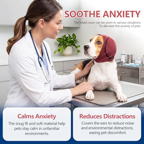Dog Head Wrap (Red / X-Large)