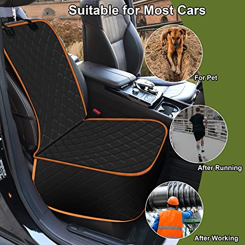 2 Packs Car Front Seat Cover for Dogs (2 Pack-Orange / 2pack)