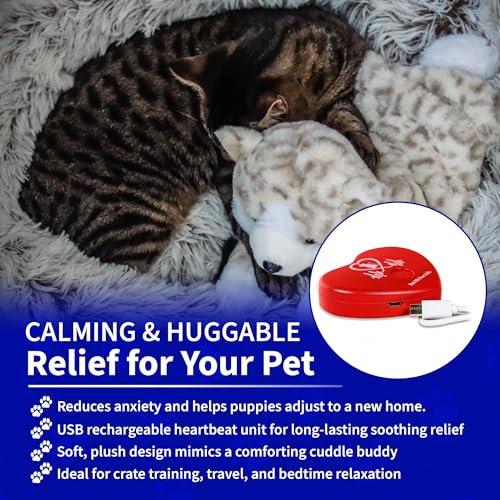 Stuffed Animal with Rechargebale Heartbeat for Cats