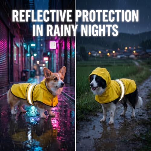 Waterproof Dog Raincoat Shoes 10 (Single Side / 10-22lbs)
