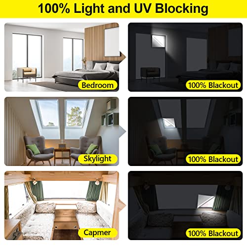 100% Blackout Curtains (White / 57"W x 79"H)