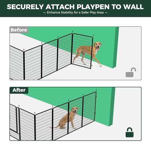 Rollick Dog Playpen with Fence (Black / 50"H)