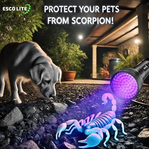 UV Flashlights Black Light for Pet Urine Detection 51 LED Blacklight Flashlight for Dog Cat Stains