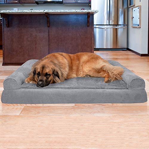 Orthopedic Dog Bed for Large Dogs w (Jumbo Plus / Gray)