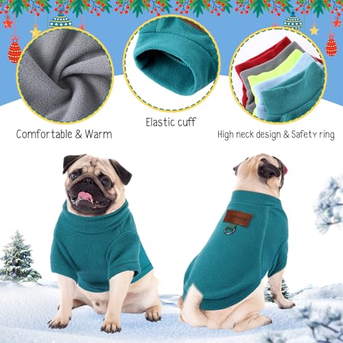 5 Pcs Fleece Dog Sweaters (S)