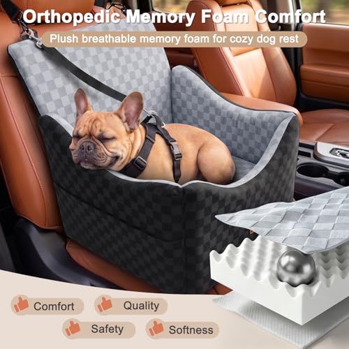 Elevated Dog Car Seat for Small (Medium / Grey)