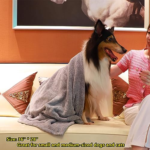 Dog Towels for Drying Dogs (Grey / M-36" * 28")