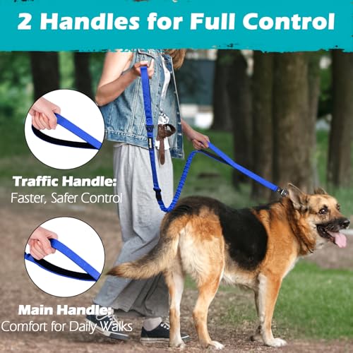 Heavy Duty Tactical Dog Leash (Blue)