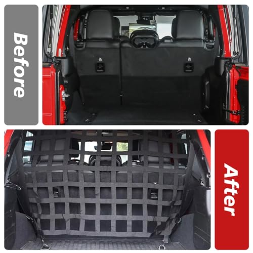 Dog Barrier Divider Net for Jeep Wrangler JK JL Unlimited 4