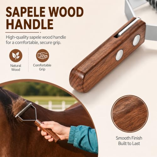 2 sided Livestock Shedding Comb (2-sided)
