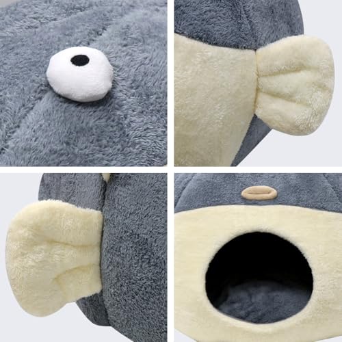 Cat Beds for Indoor Cats (XL 19.7'' / Grey)