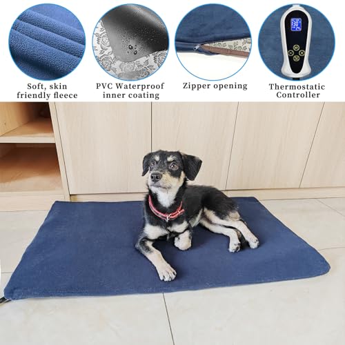 Large Dog Heating Pad for Dogs (XL:34*21'')