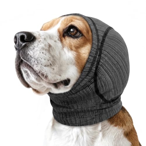 Dog Ear Muffs Noise Protection for Anxiety Relief (Grey / Small (Head: 11.8"–13.8"/30-35cm))
