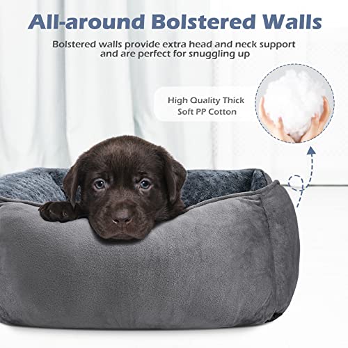 Dog Bed Medium Size Dog (M(25"x 21"x 8") / Grey)