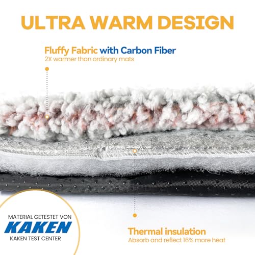 Self Warming Cat Bed Self Heating Cat Dog Mat Pet Pad Extra Warm (24.0"L x 18.0"W x 1.0"Th / A-Light Gray)