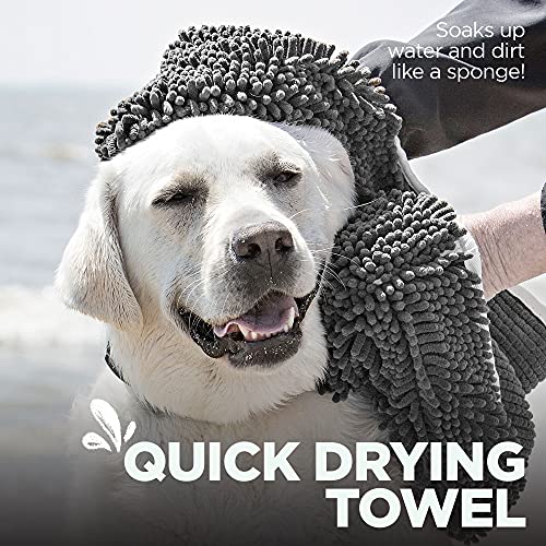 Soggy Doggy Super Shammy Absorbent Dog Towel (Grey)