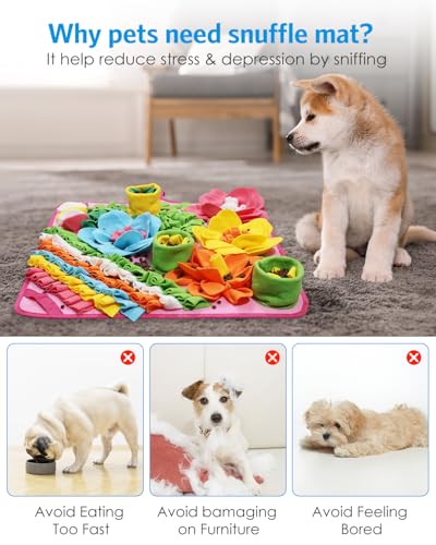 Snuffle Mat for Dogs (Pink)