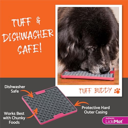 Tuff Buddy Slow Feeder Lick Mat for Dogs (Turquoise)