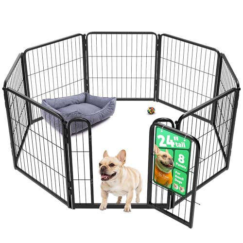 Homeplus Indoor Dog Playpen (Black / 24"H)