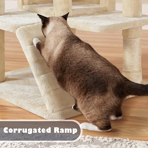 54in Cat Tree Tower (Beige / 54in)
