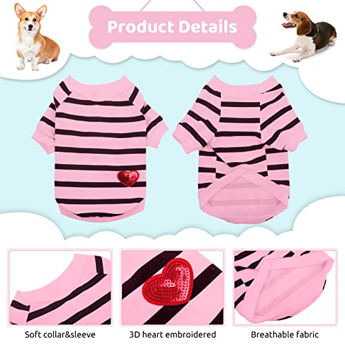 Dog Shirts for Small Dogs (Light Pink / Small)